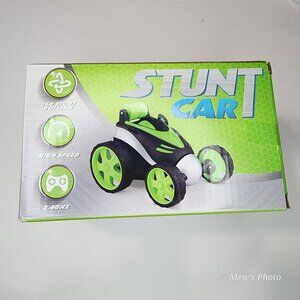 Remote Control Flip Stunt Car 360 Rotation Double Sided Drift - Green